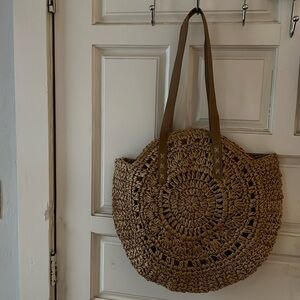 New woven summer beach bag